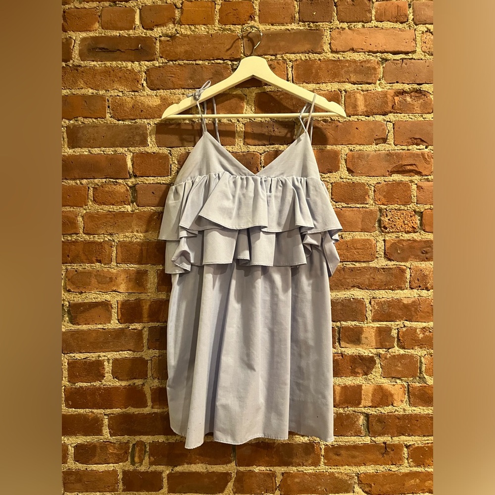 Goodnight Macaroon Tie Strap Ruffle Dress